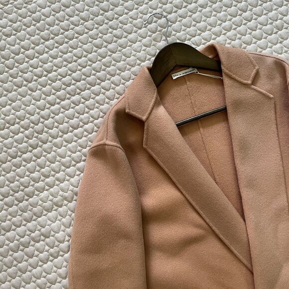 NWOT Ulla Johnson Wool coat Camel Overcoat Size P - Picture 6 of 12